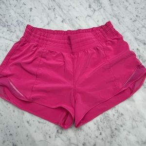 Sonic Pink Lululemon Hotty Hot High Rise Shorts